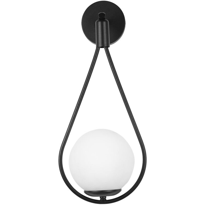 foto del prodotto toolight lampada da parete g093 1w black white