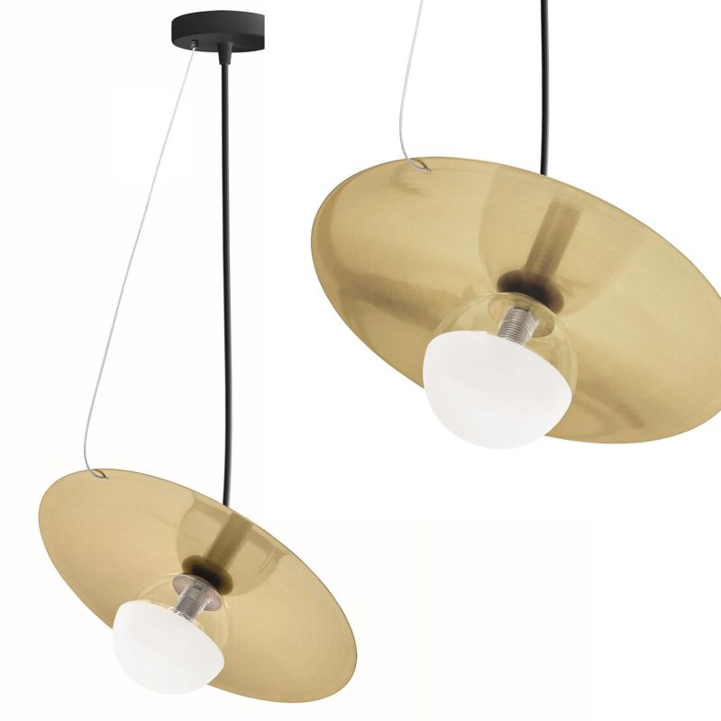 foto del prodotto toolight lampada da soffitto app1417 cp black gold