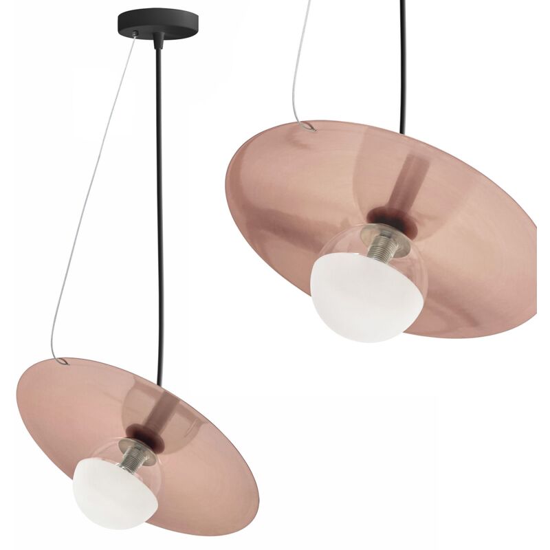 foto del prodotto toolight lampada da soffitto app1418 cp black rose gold
