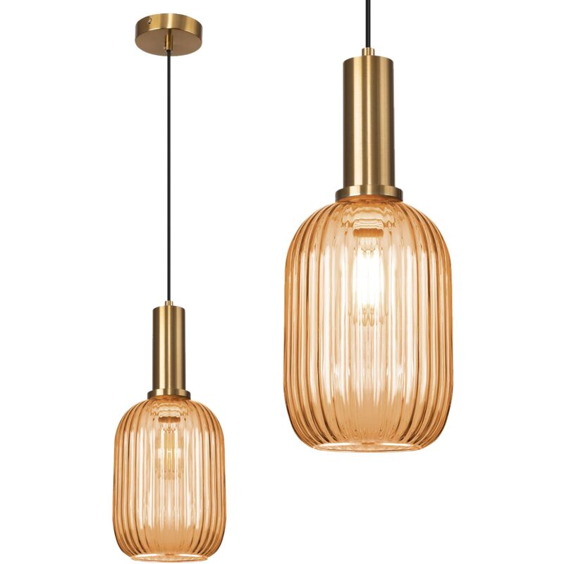 foto del prodotto toolight lampada da soffitto app458 1cp orange