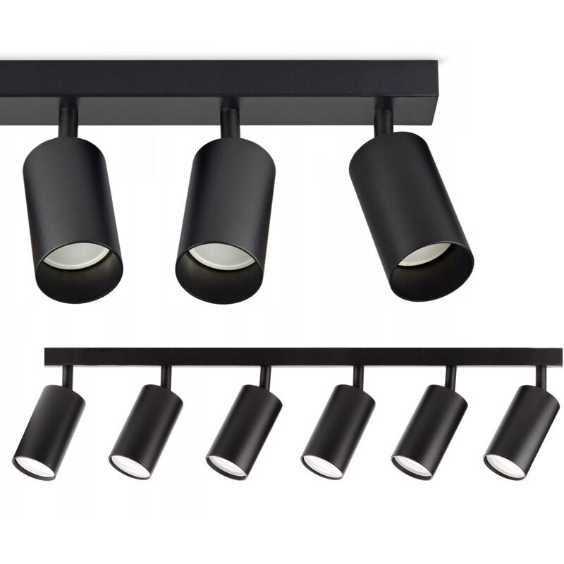 foto del prodotto toolight plafoniera app1242 6c black gu 10