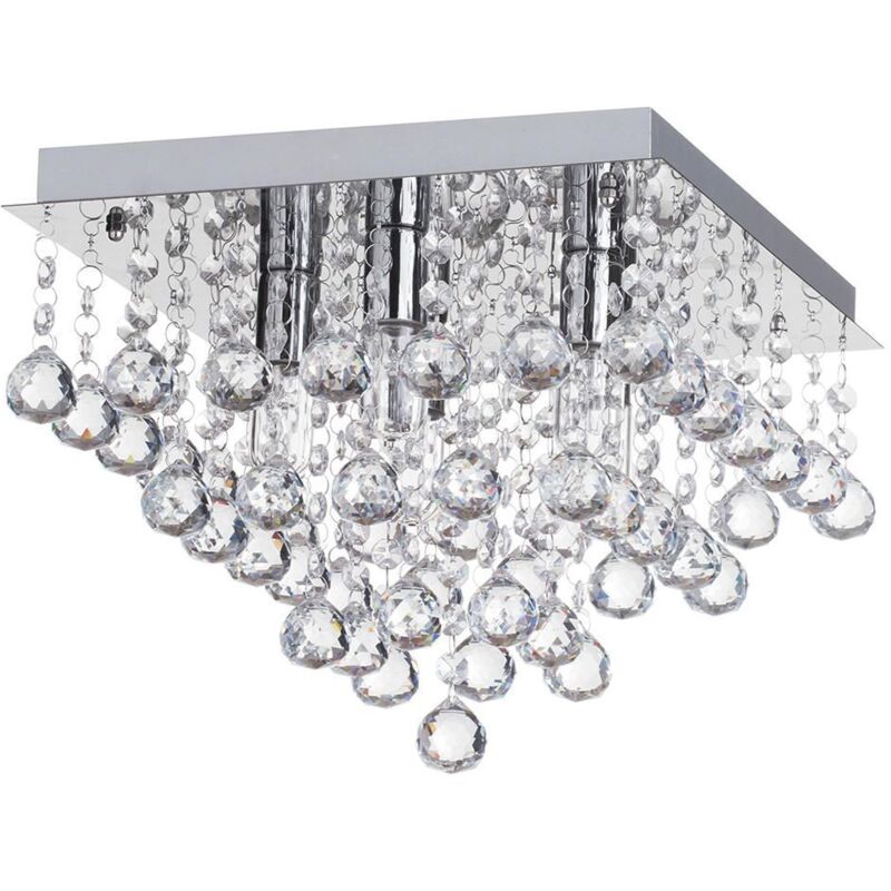 foto del prodotto toolight plafoniera app515 4c cristallo 4 punti luce e14