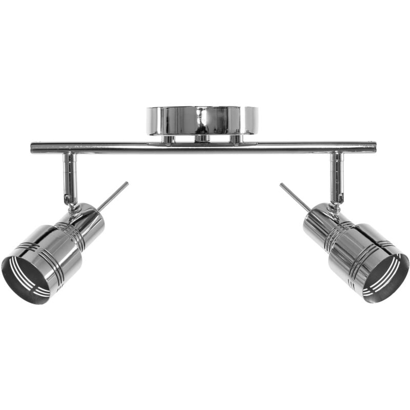 foto del prodotto toolight plafoniera app746 2c spotlight 2 cromo 2 punti luce gu 10 18x36cm
