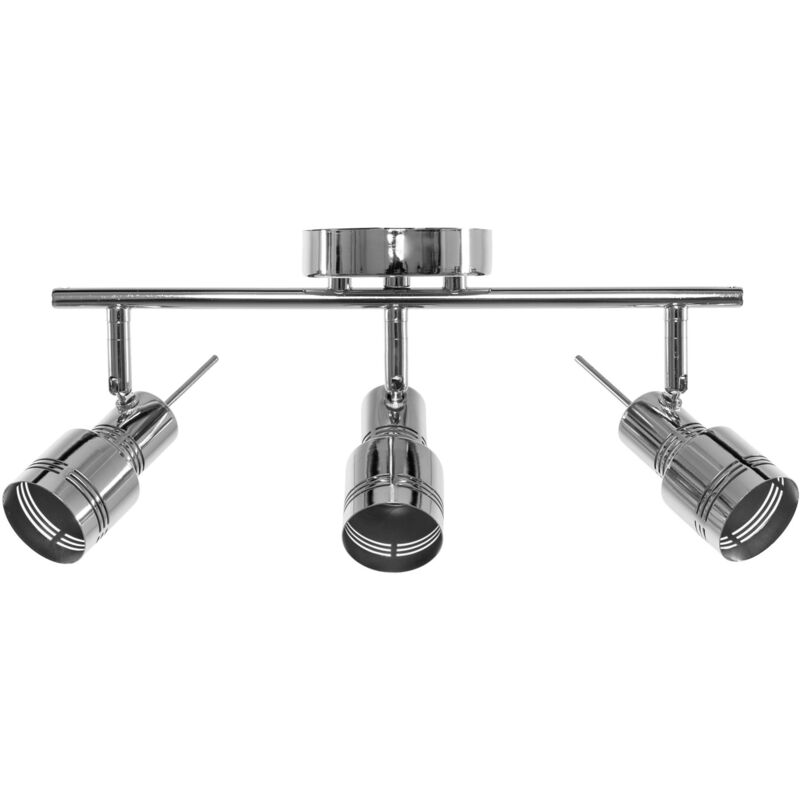 foto del prodotto toolight plafoniera app747 3c spotlight 3 cromo 3 punti luce gu 10 18x46cm