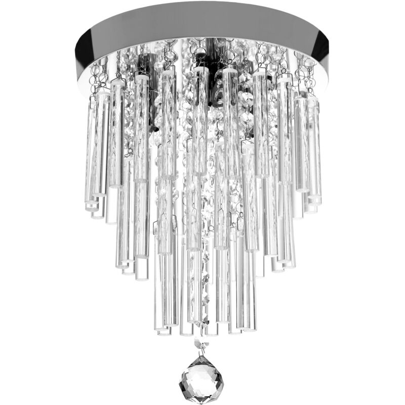 foto del prodotto toolight plafoniera app787 3c cristallo tondo 3 punti luce g9 25x25x35cm