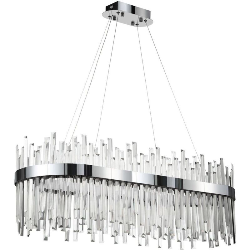 immagine 0 del prodotto toolight plafoniera app804 c cromo led telecomando cerchio 2 punti luce 110 w 60x60cm