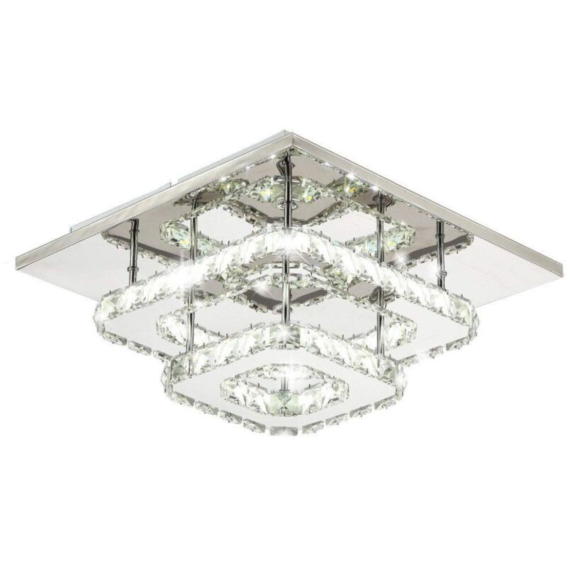 foto del prodotto toolight plafoniera cristallo 24w quadrato app409 c app410 c led