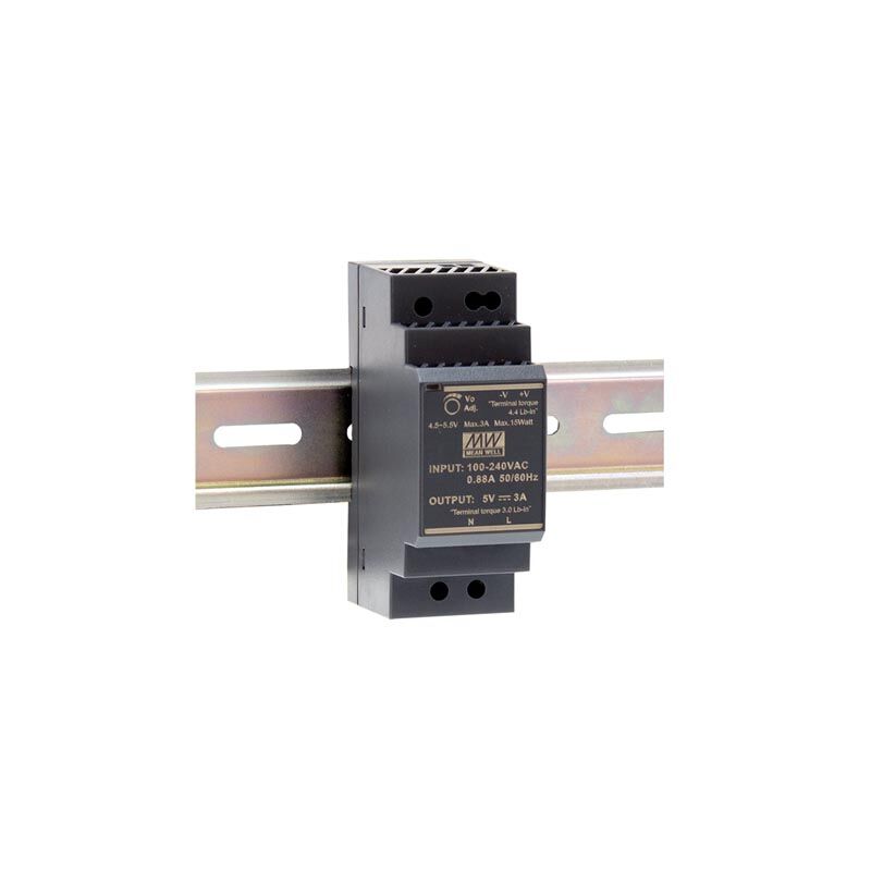 foto del prodotto toolland alimentatore 1 uscita montaggio su guida din 30 w 24 v 1,5 a per uso industriale