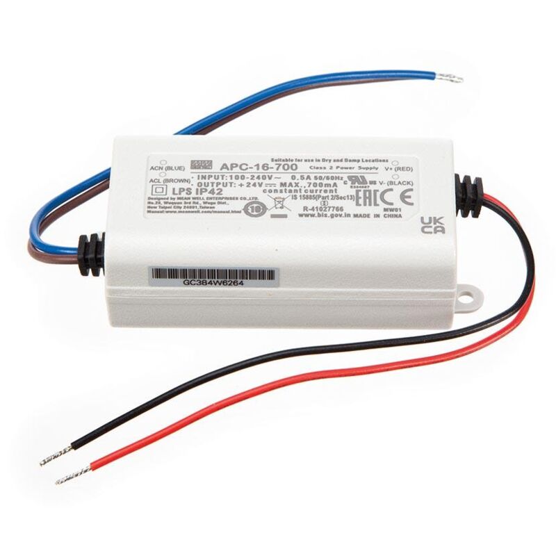 foto del prodotto toolland driver led a corrente costante uscita singola 700 ma 16 w