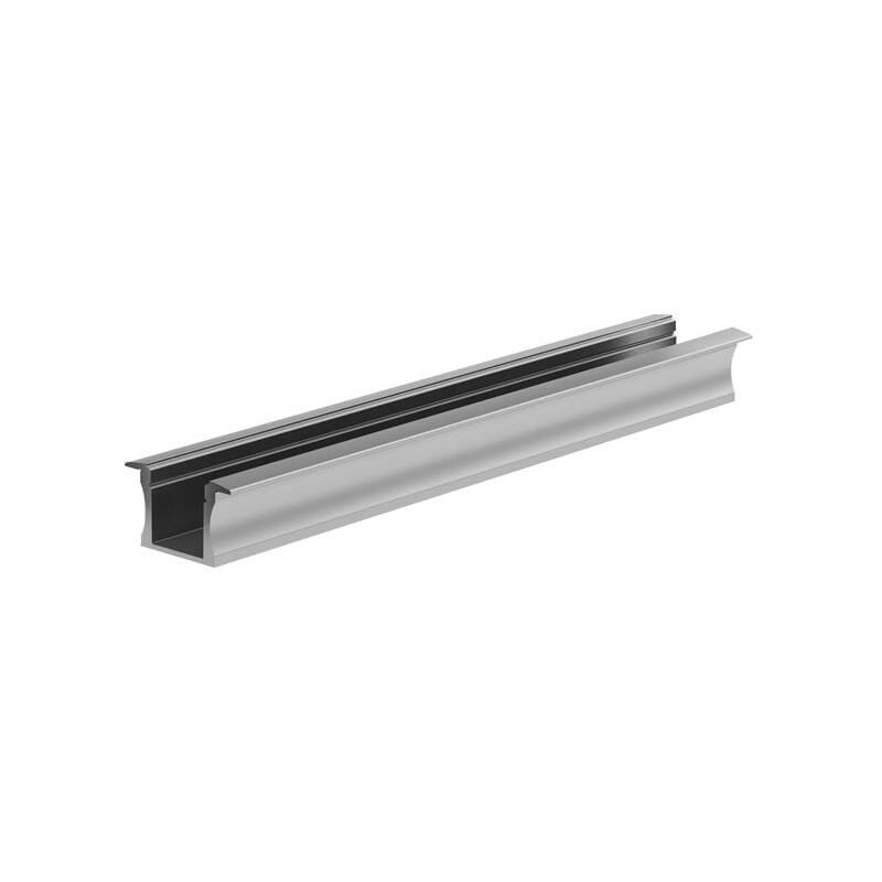 foto del prodotto toolland incasso slimline 15 mm anodizzato argento profilo led in alluminio 2 m