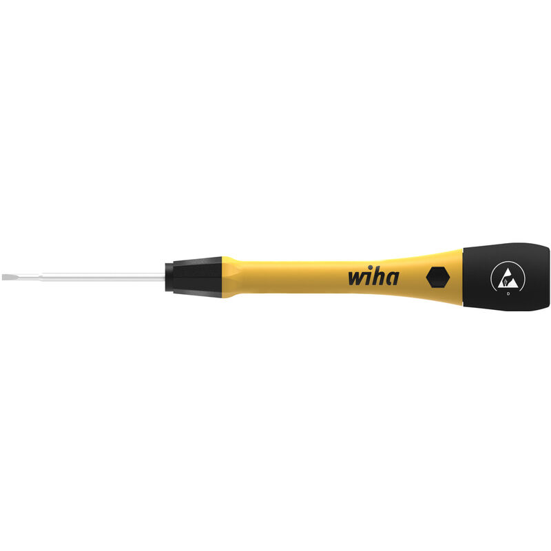 foto del prodotto toolland wiha giravite di precisione picofinish esd a taglio 1.5 mm x 40 mm 43669 