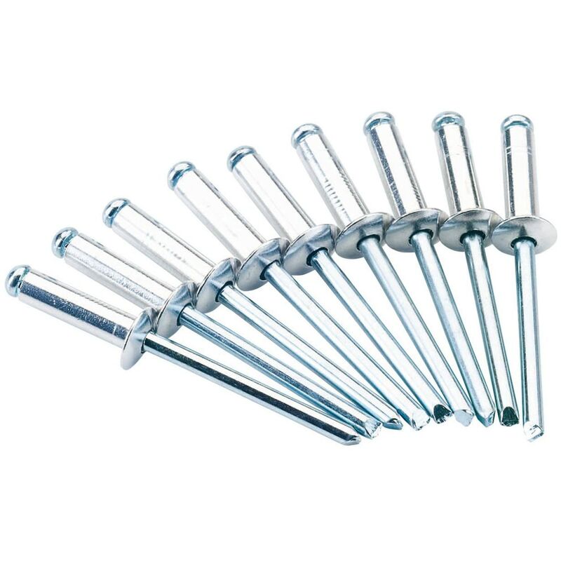 foto del prodotto tools 1587244 rivetti, alluminio, 4.8mm x 16mm, confezioni da 50 draper