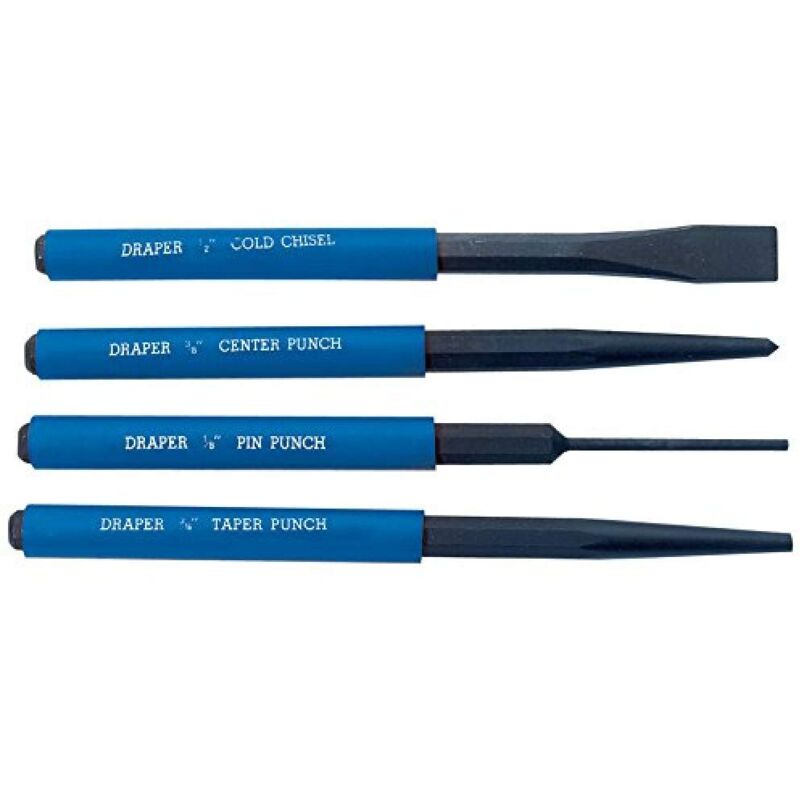 foto del prodotto tools 26559 scalpelli e punzoni set 4 pezzi draper