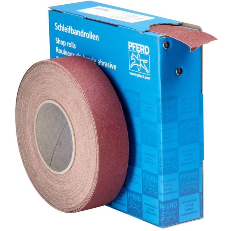 foto del prodotto tools 45016408 rotolo di carta abrasiva dimensione dei grani 80 l x l 25 m x 38 mm 25 m pferd