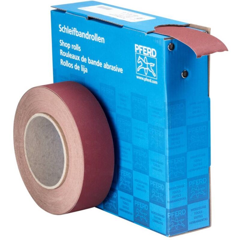 foto del prodotto tools 45016432 rotolo di carta abrasiva dimensione dei grani 320 l x l 25 m x 38 mm 25 m pferd