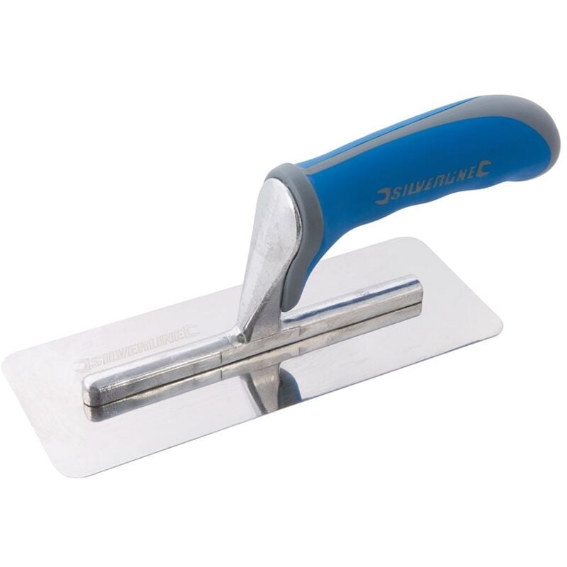 foto del prodotto tools 967556 200 mm mini cazzuola per intonaco con impugnatura morbida, colore blu silverline
