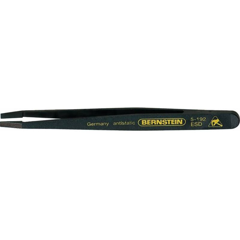 foto del prodotto tools for electronics 5 192 pinzetta di precisione nkr piatte larghe, a gradini 120 mm bernstein