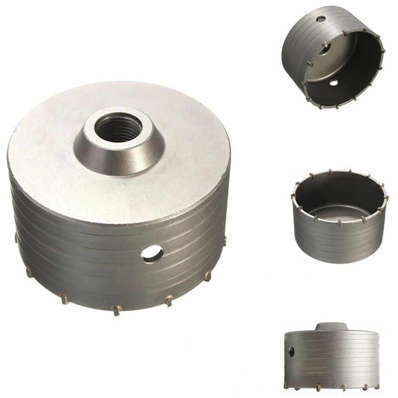 foto del prodotto tools fresa muro cemento carotatrice tazza 150 mm asta barra sds plus 60 cm trapano