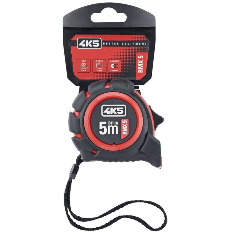 foto del prodotto tools rmx 5 rollmeter 5m 606.100-5 metro a nastro 5 m - 4k5