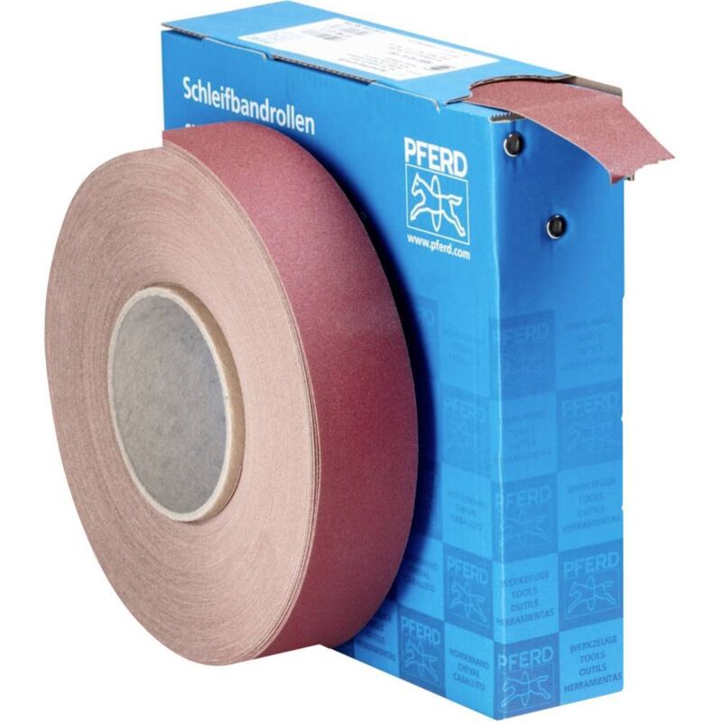 foto del prodotto tools sbr 40 a 180 45016118 rotolo di carta abrasiva dimensione dei grani 180 x l 187 mm x 50 m 1 pz. pferd