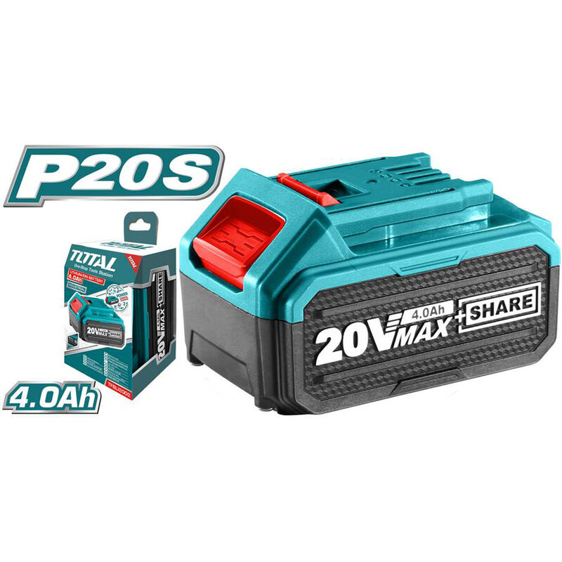 foto del prodotto tooltek batteria al litio 20v da 4ah per elettroutensili utensili total
