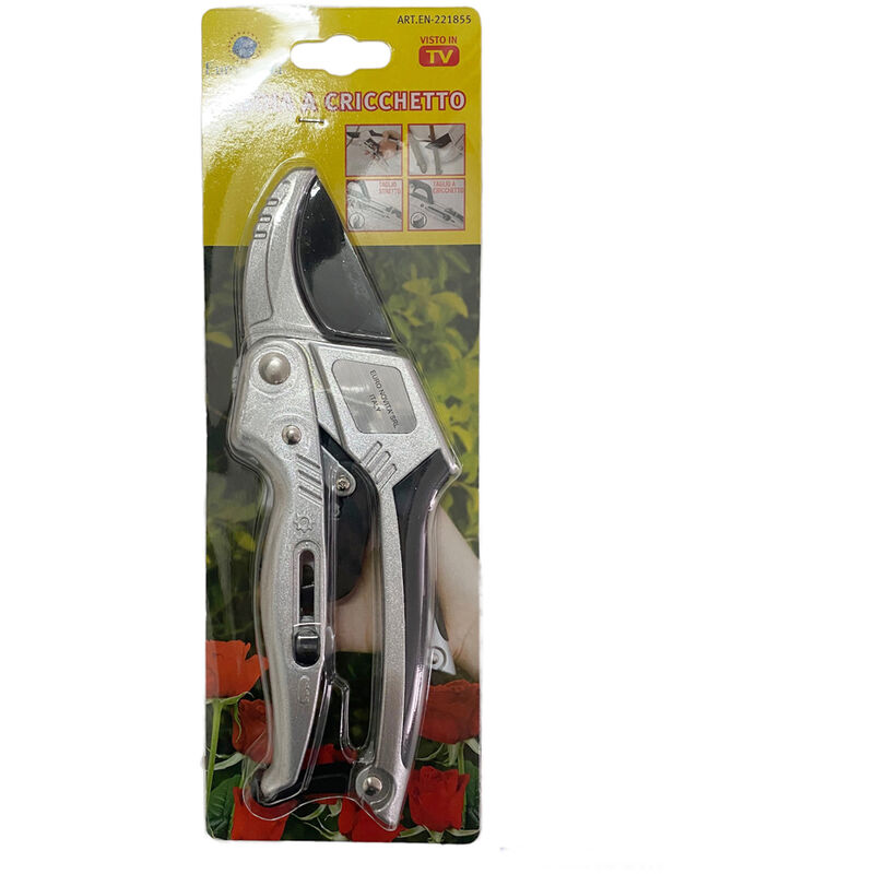 foto del prodotto tooltek cesoia forbici cricchetto pota forbice potatura taglio stretto 25mm