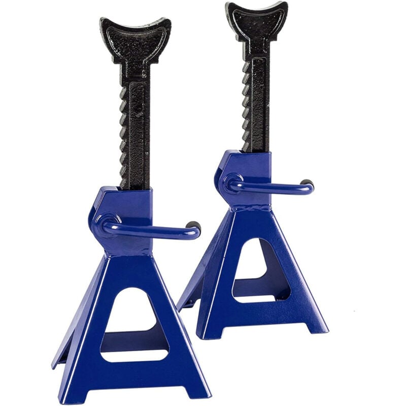 foto del prodotto tooltek coppia cavalletti cavalletto di sostegno cric officina 2ton auto moto camper
