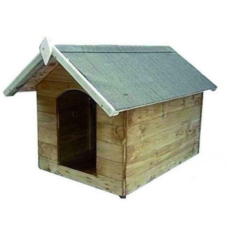 foto del prodotto tooltek - cuccia per cani legno esterno cucce tetto apribile 1030x675xh685mm pircher