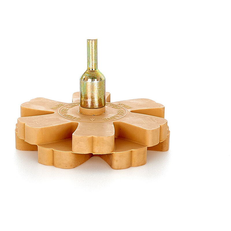 foto del prodotto tooltek - disco in gomma per rimozione colla e adesivi con adattatore 90mm geko g78908