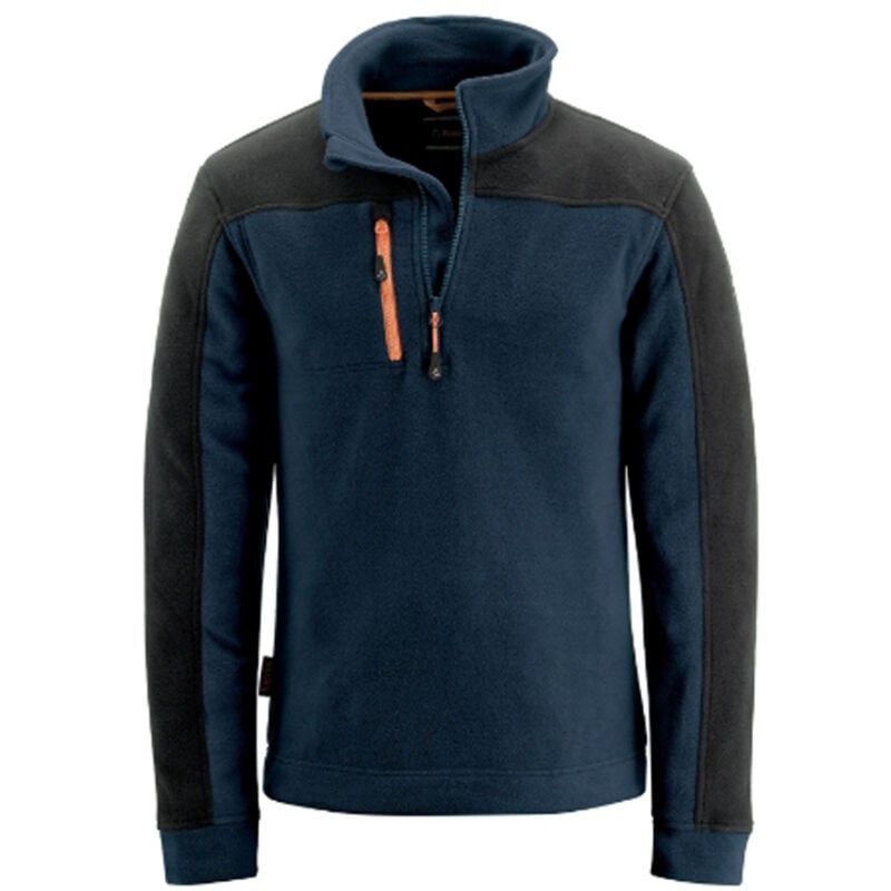 foto del prodotto tooltek felpa maglia uomo in pile industry da lavoro con zip blu nero tg.m l xl kapriol, l 