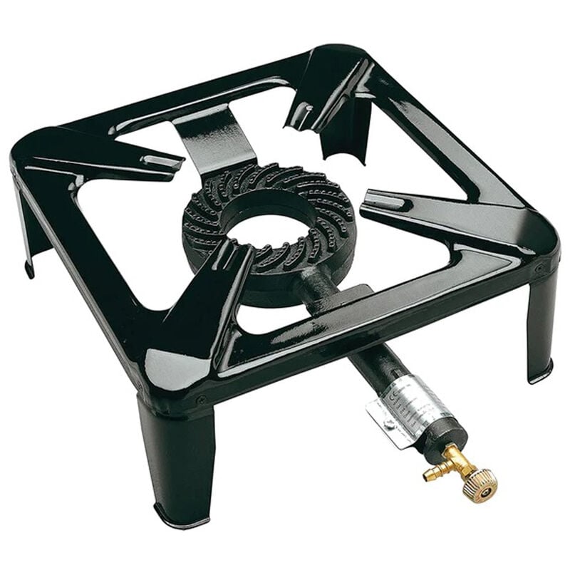 foto del prodotto tooltek fornellone fornello a gas 40x40cm verniciato bruciatore in ghisa eurocamping