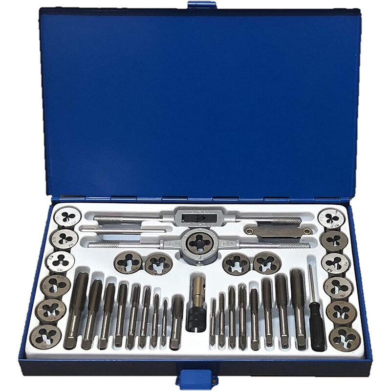 foto del prodotto tooltek kit filiera 40pz professionale per filettatura maschi e femmine
