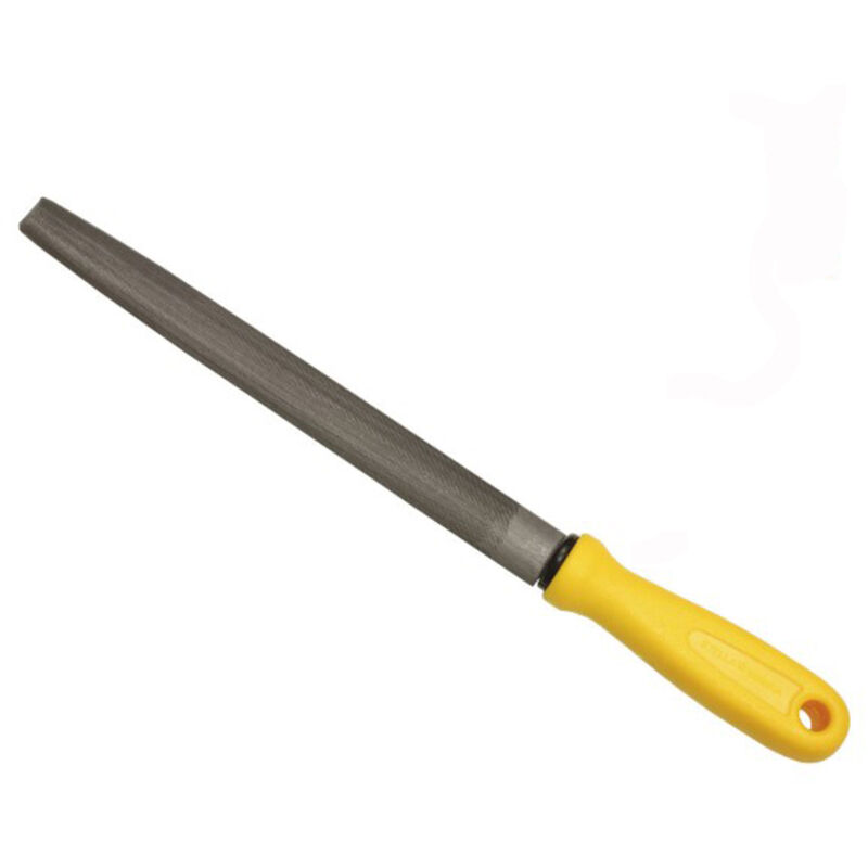 foto del prodotto tooltek lima mezzotonda mezzodolce finitura metalli 6 12 150 300mm c manico s. bianca, 6 150mm 