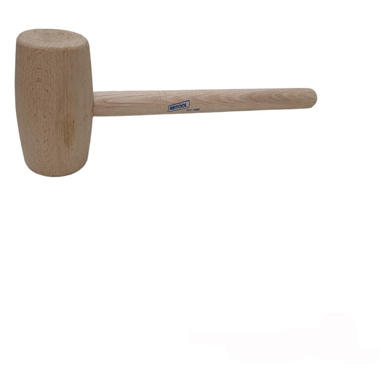 foto del prodotto tooltek martello mazzuola mazzetta di legno duro diametro 60 80mm reitool, 60mm 