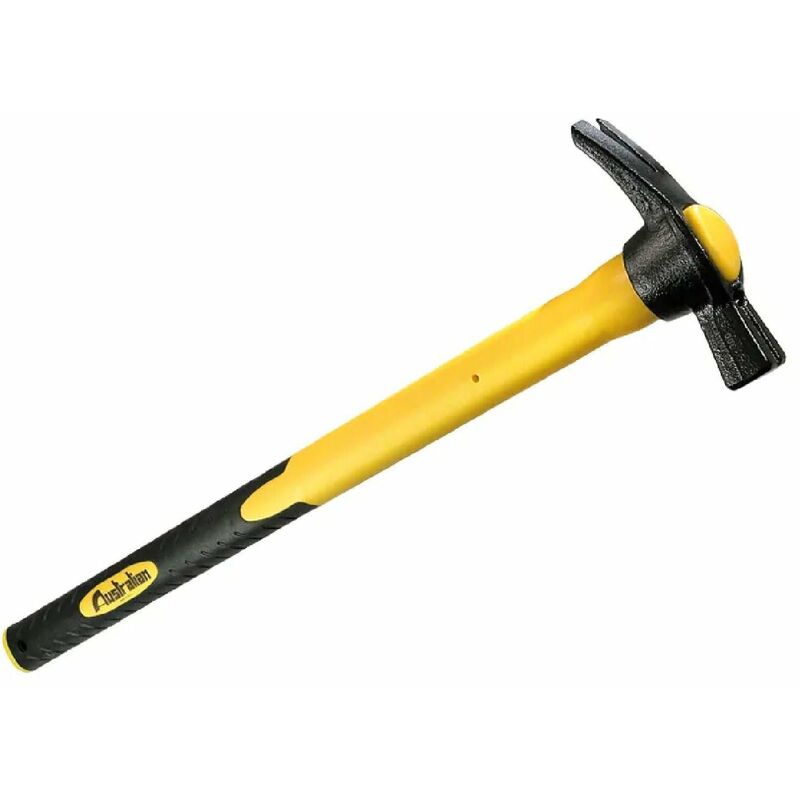 foto del prodotto tooltek martello per carpentiere con calamita e manico in fibra di vetro e gomma 300 gr 450 mm