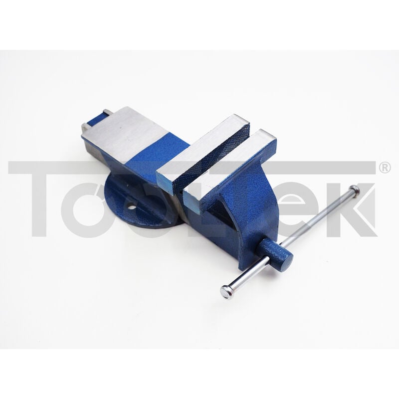 foto del prodotto tooltek morsa da banco parallela acciaio ganasce fisse 100mm hit