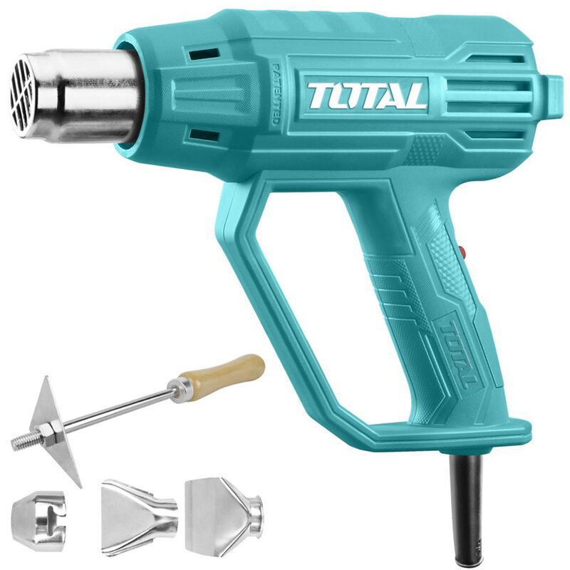 foto del prodotto tooltek pistola termica sverniciatore ad aria calda 2000w accessori total
