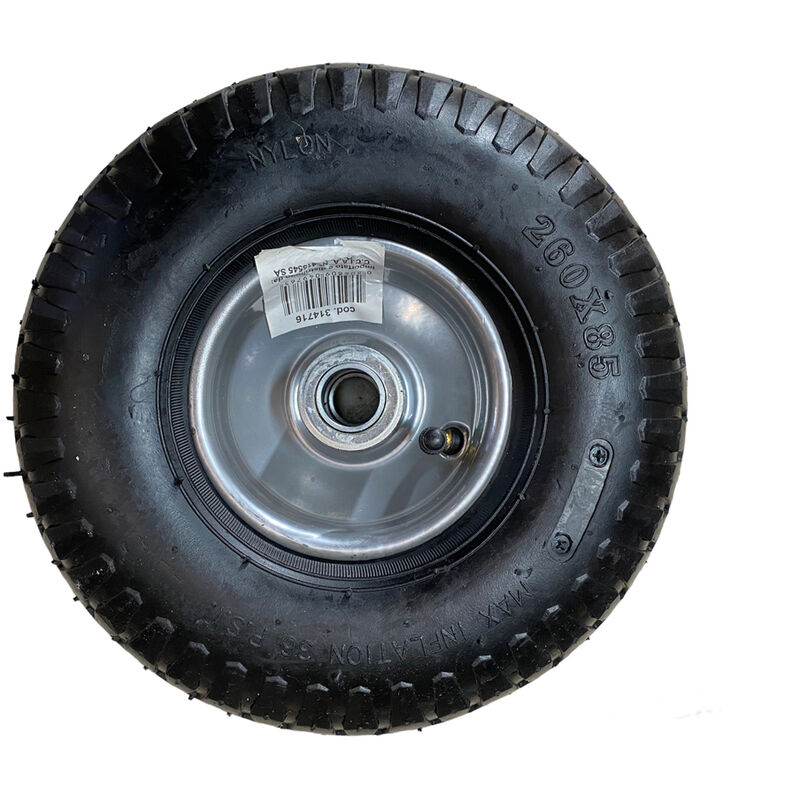 foto del prodotto tooltek ruota ricambio pneumatica carrello portapacchi portatutto 250mm