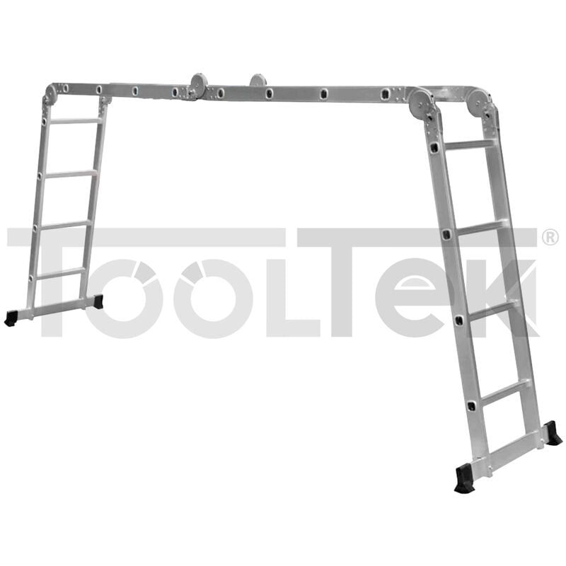foto del prodotto tooltek - scala multifunzionale pieghevole ponteggio 4,7mt ponteggi pedane geko g02442
