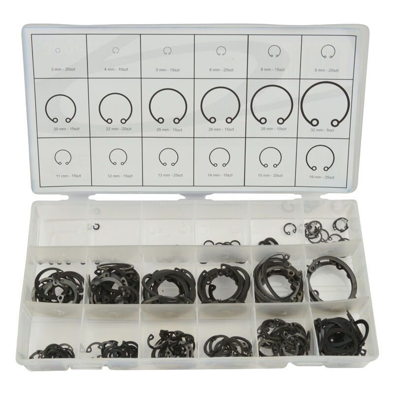 foto del prodotto tooltek set 300pz assortimento anelli segeer sicurezza interni fissaggio geko g02803