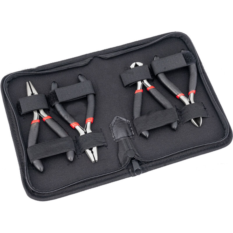 foto del prodotto tooltek set 4pz pinze e tronchesi elettronica molla richiamo 100 120mm condor