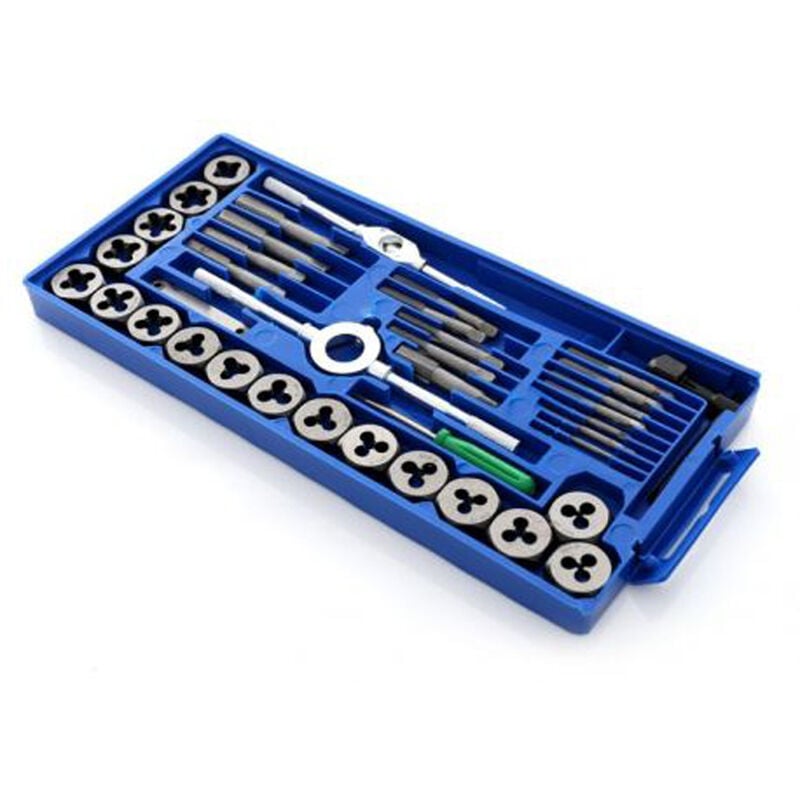 foto del prodotto tooltek set filiera 40pz professionale maschi e femmine per filettatura kraft