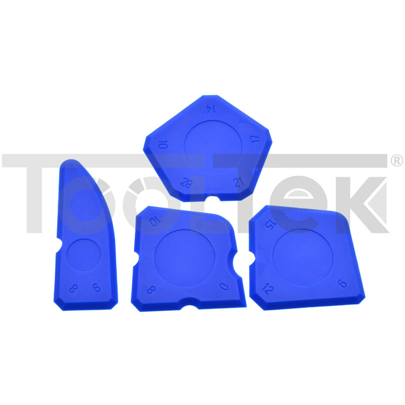foto del prodotto tooltek spatola spatole silicone set 4pz spatoline raschietto sigillante g30141