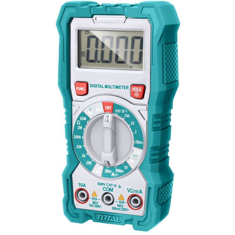 foto del prodotto tooltek tester multimetro digitale ac dc tester tascabile 1999counts total