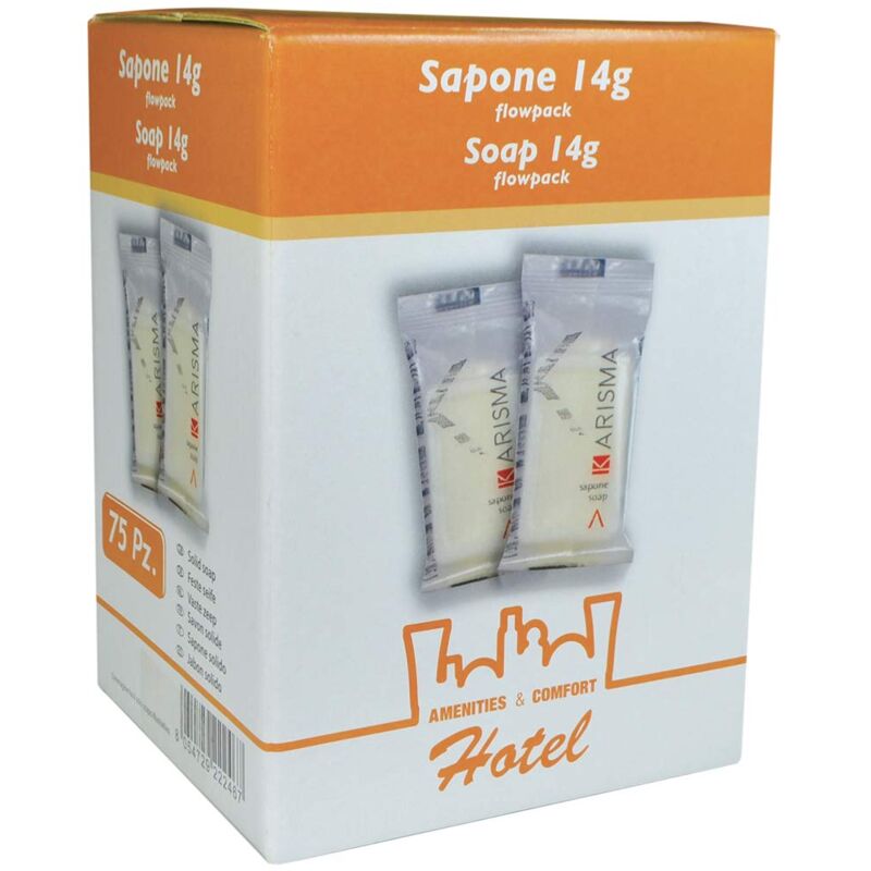 foto del prodotto toolzone karisma mtp75 krsr14fp multipack saponcino 14gr flow pack, 75 pezzi