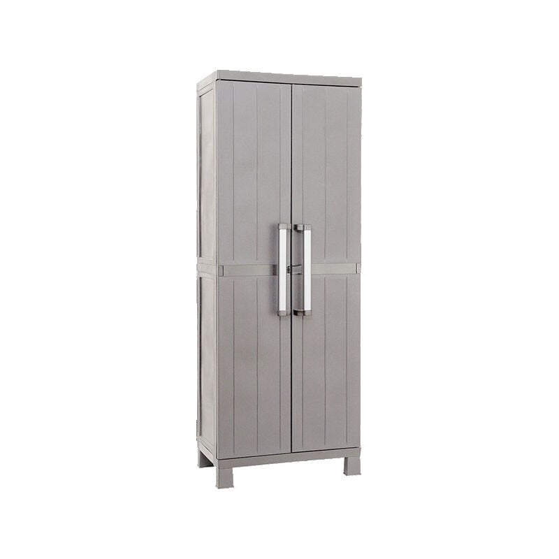 foto del prodotto toomax armadio in resina woody s, tuttopiani 78x44xh.182 cm, grigio