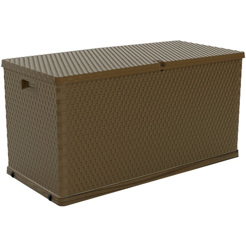 foto del prodotto toomax baule cassapanca multiuso garden rattan resina 120x57x63 cm