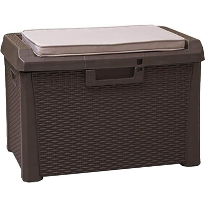 foto del prodotto toomax baule da esterni santorini con ruote, 125l marrone