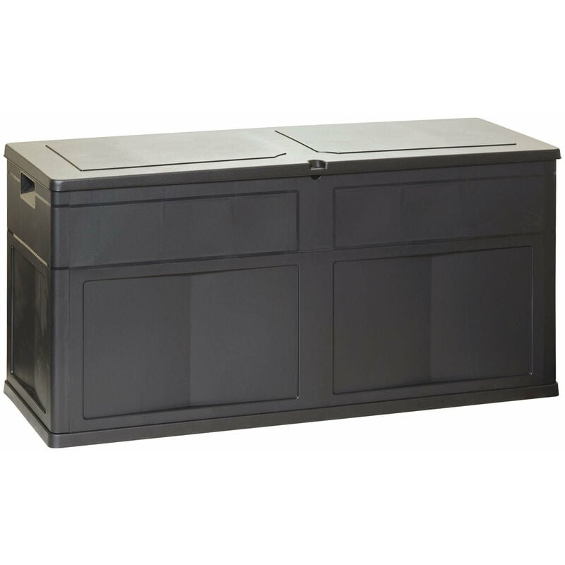 foto del prodotto toomax baule da esterno in resina nera 120x60 cm 320 lt garden black resina