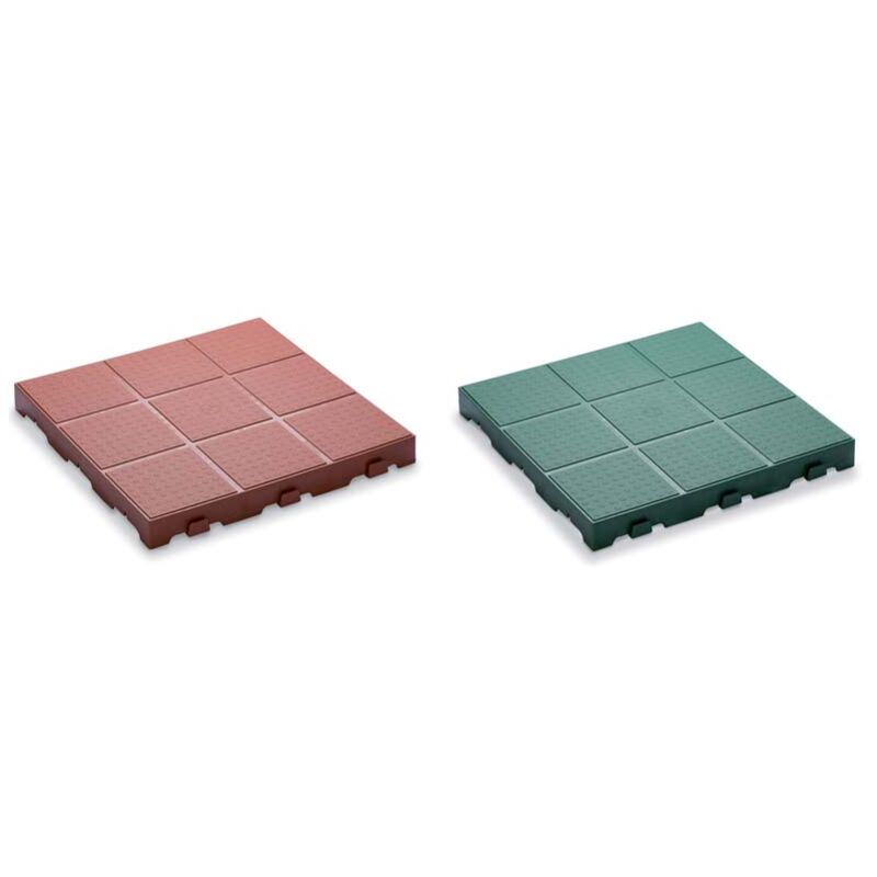 foto del prodotto toomax pavimento in pvc chiuso, 40x40xh.4 cm, rosso